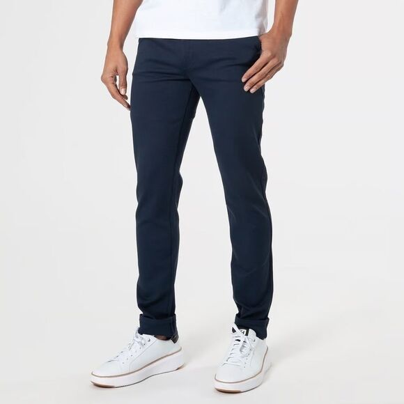 True Classic Navy Comfort Chino Pants - Picture 1 of 8